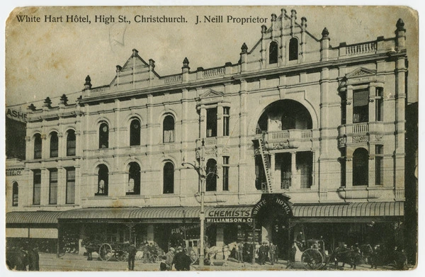 White Hart Hotel, High Street. J. Neill Proprietor.