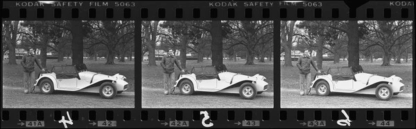 David Dixon with his sports car