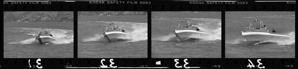 Fire service jet boat in Lyttelton Harbour