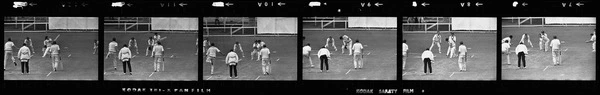 New Zealand and England cricket test at Lancaster Park.
