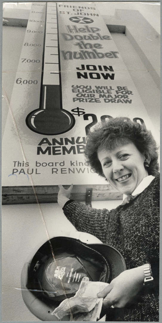 St John Ambulance fundraising thermometer