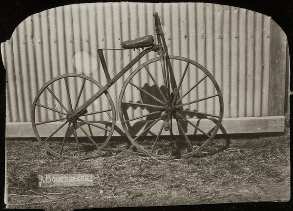 A boneshaker bicycle