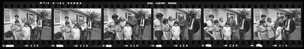 Kirk family on their front lawn