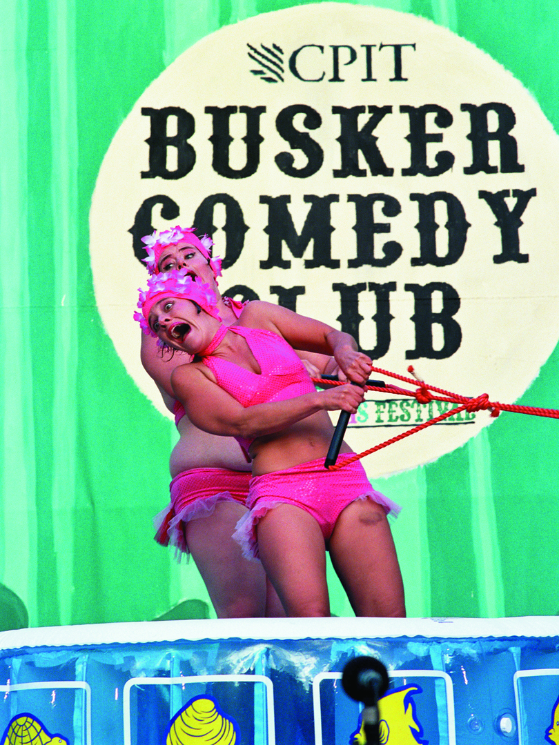 Tutti Frutti Busker Comedy Club performance