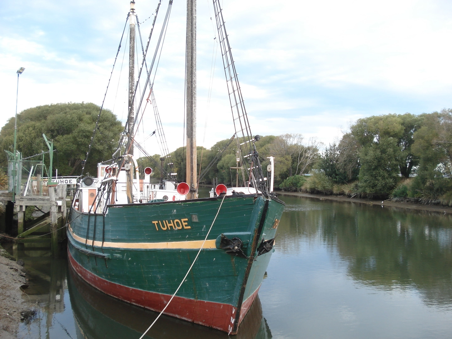 MV Tuhoe on Kaiapoi River