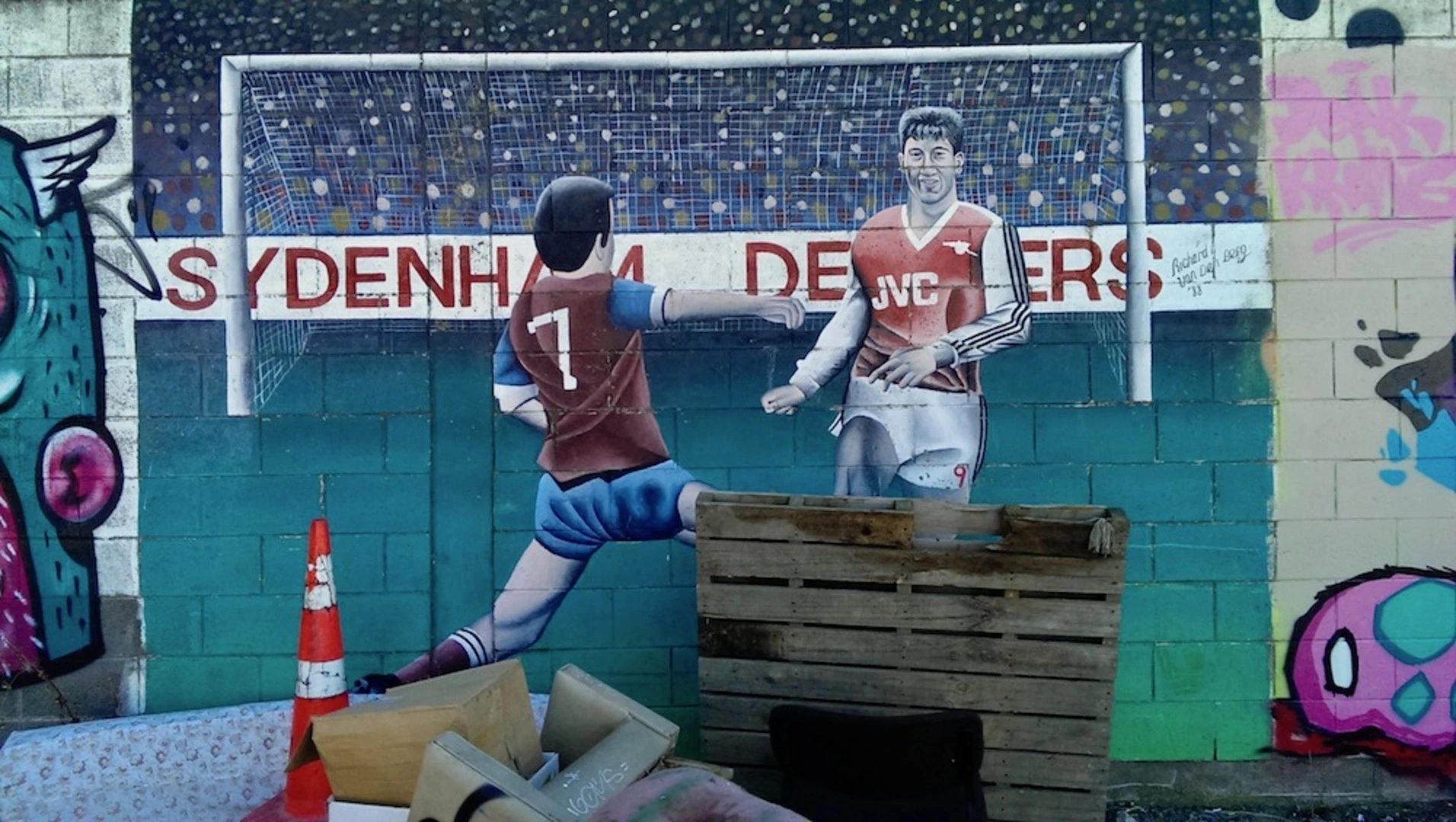 Richard van der Berg mural - Sandyford Street