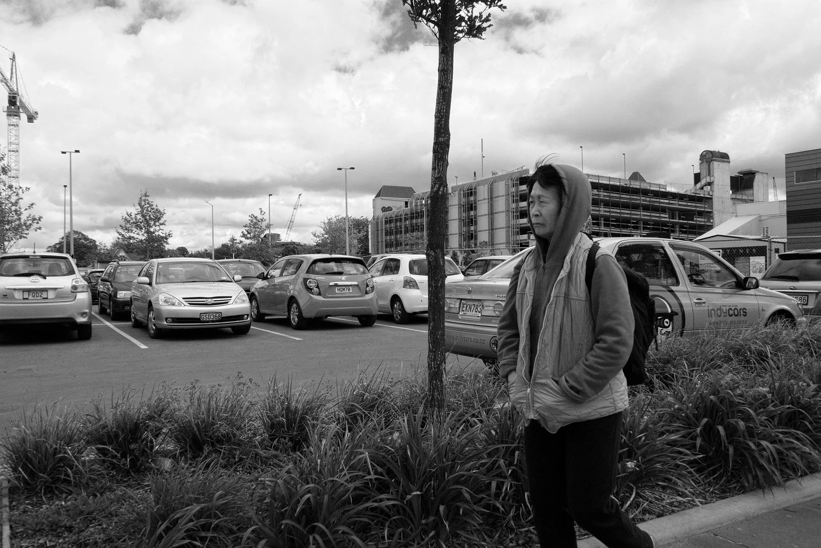 Passing car park on Colombo Street