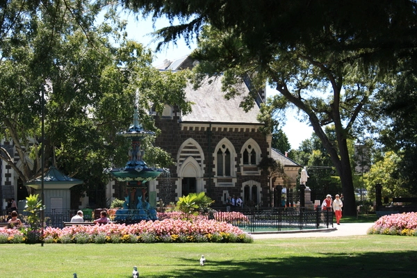 Peacock Fountain and Canterbury Museum