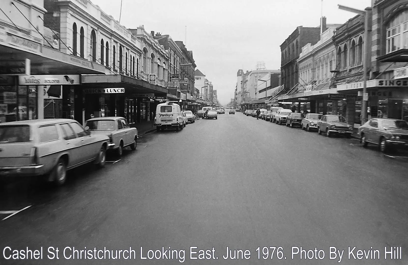 Looking east from Cashel Street