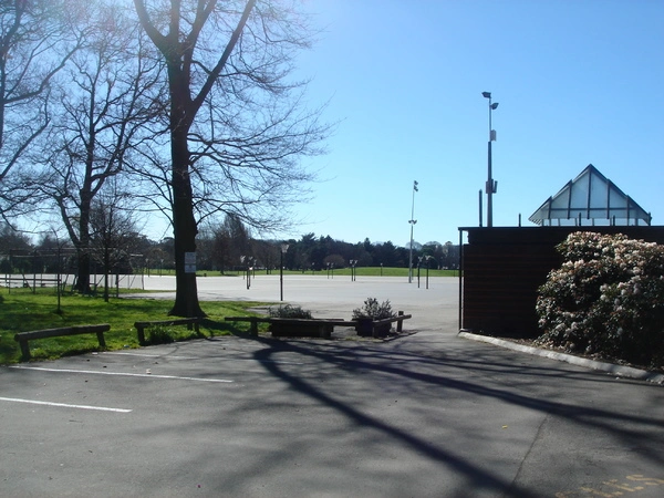 Netball courts in South Hagley Park