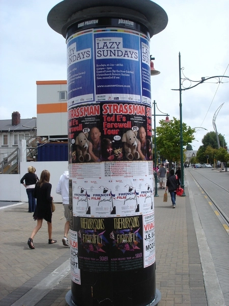 Worcester Street poster bollard