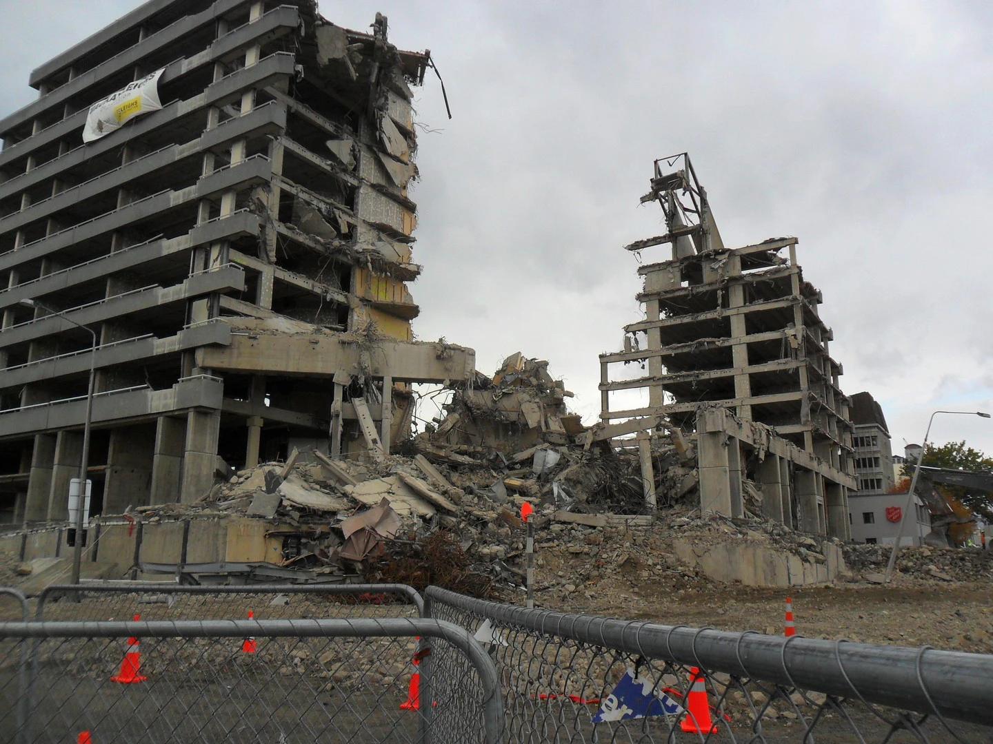 Demolition of Crowne Plaza
