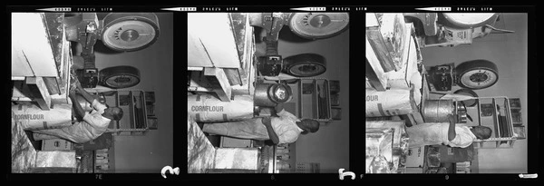 Maurice Richard weighing flour