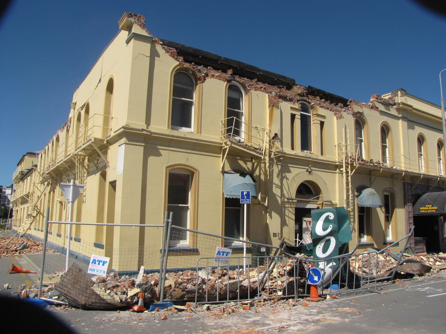 Damaged Coker's Hotel