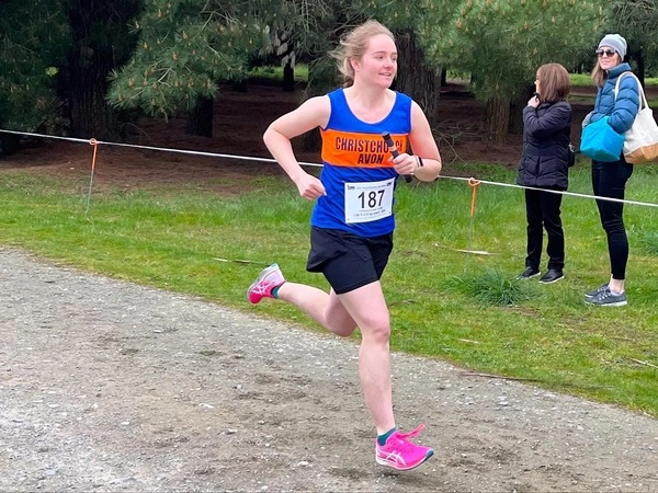 Julie Gillespie participating in a race