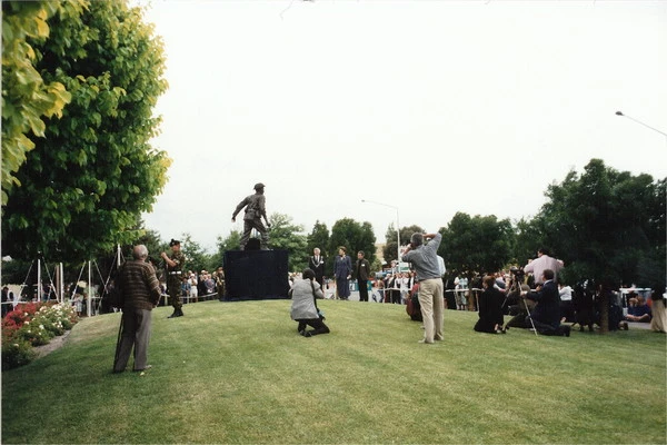 Official unveiling ceremony for the Charles Upham Statue