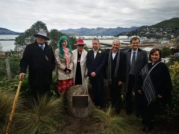 Commemorative Plaque in Lyttelton - 150 years of Polish Presence in NZ 
