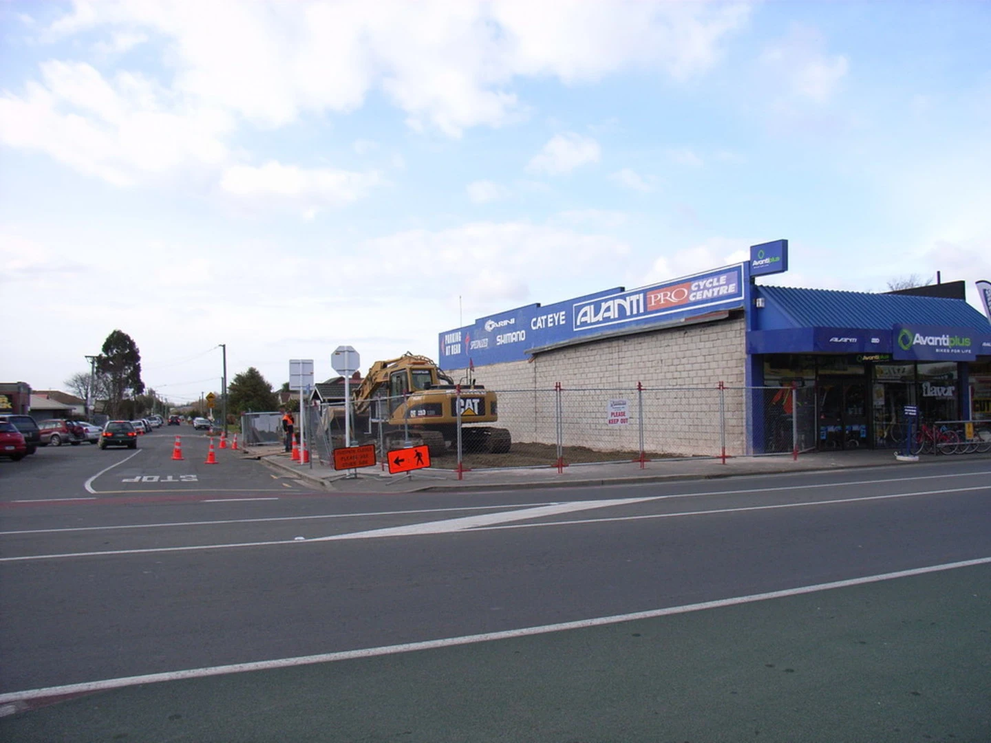 Site of the former Haralds Fabrics building