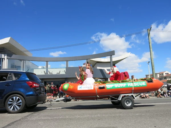 Santa in the Parade