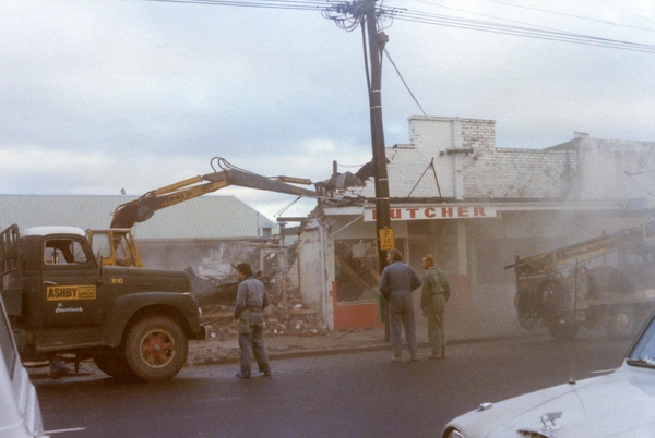Stanmore Road Butchers shop demolition