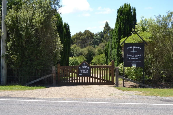 Entrance gate for St Brigid's Catholic Church