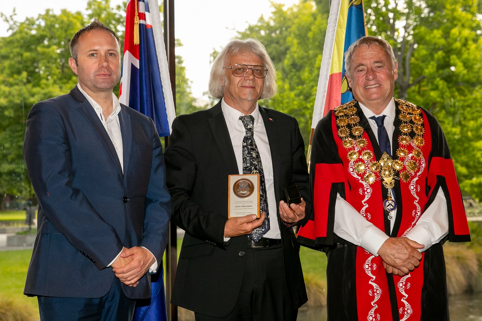 Jacek Pawlowski with civic award