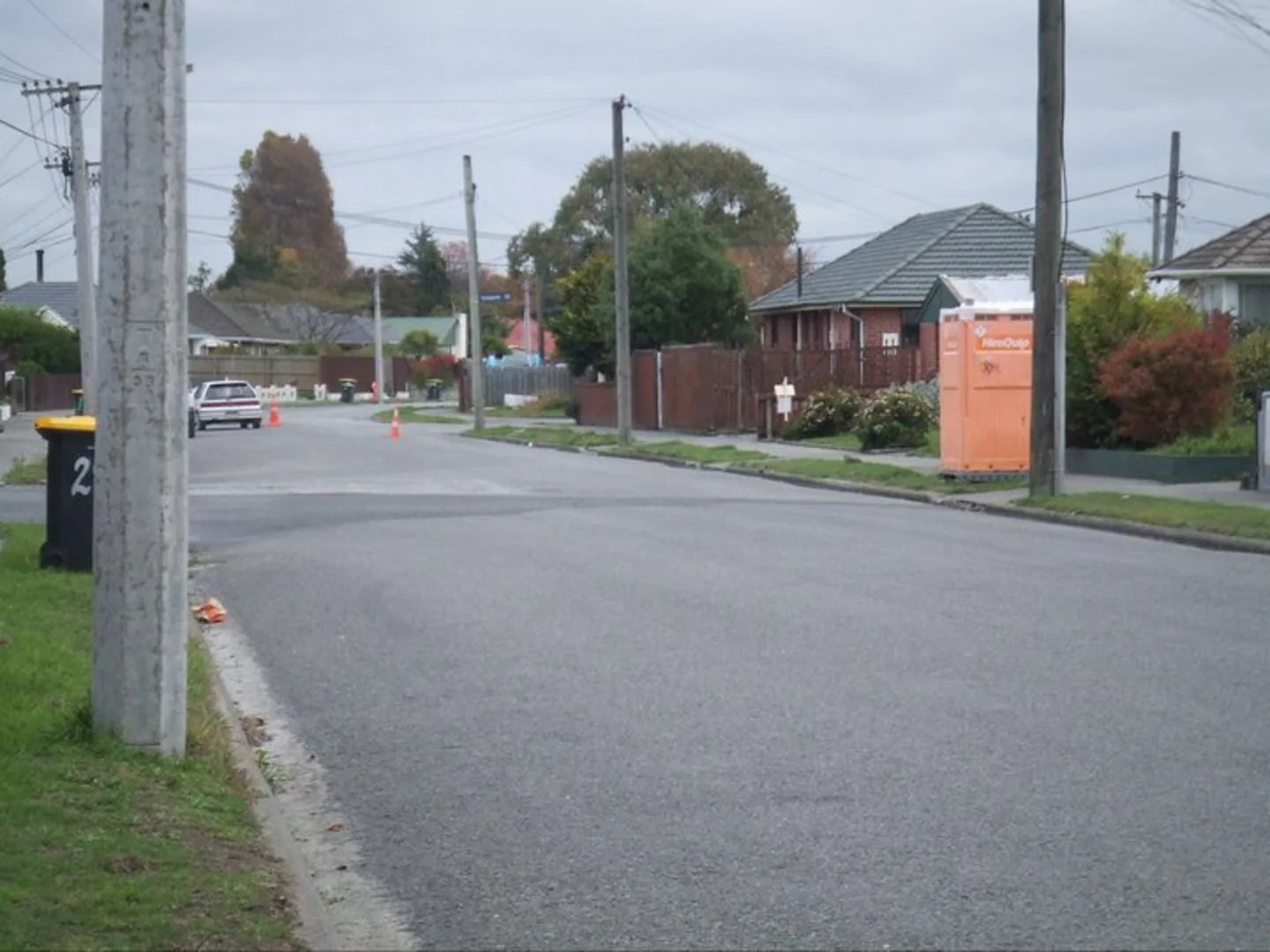 Portaloo and road cones