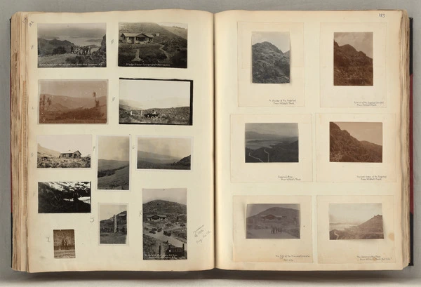 Summit Road scrapbook, pages 182 and 183