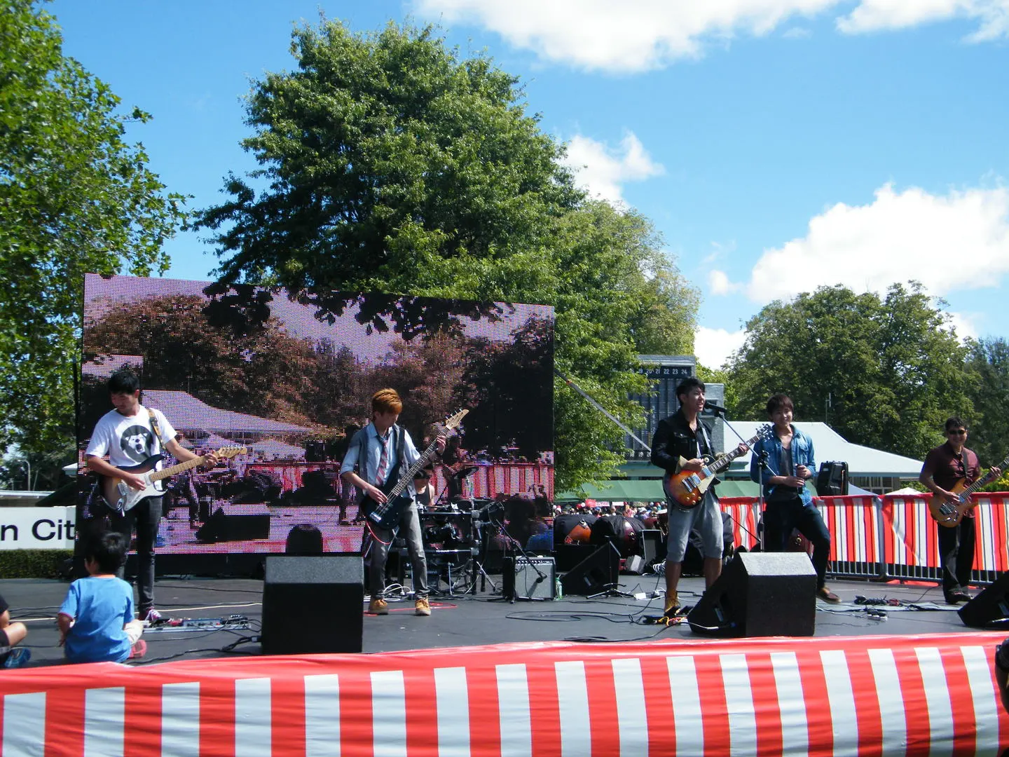 Local J-Rock Band '2nd Grade Syndrome' at Japan Day 2014