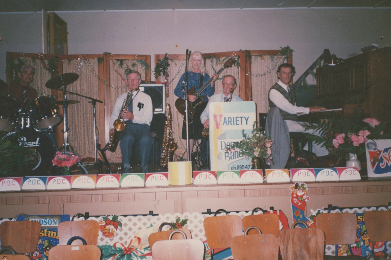 Portrait of the Variety Dance Band at the Puriri Street Dance Club