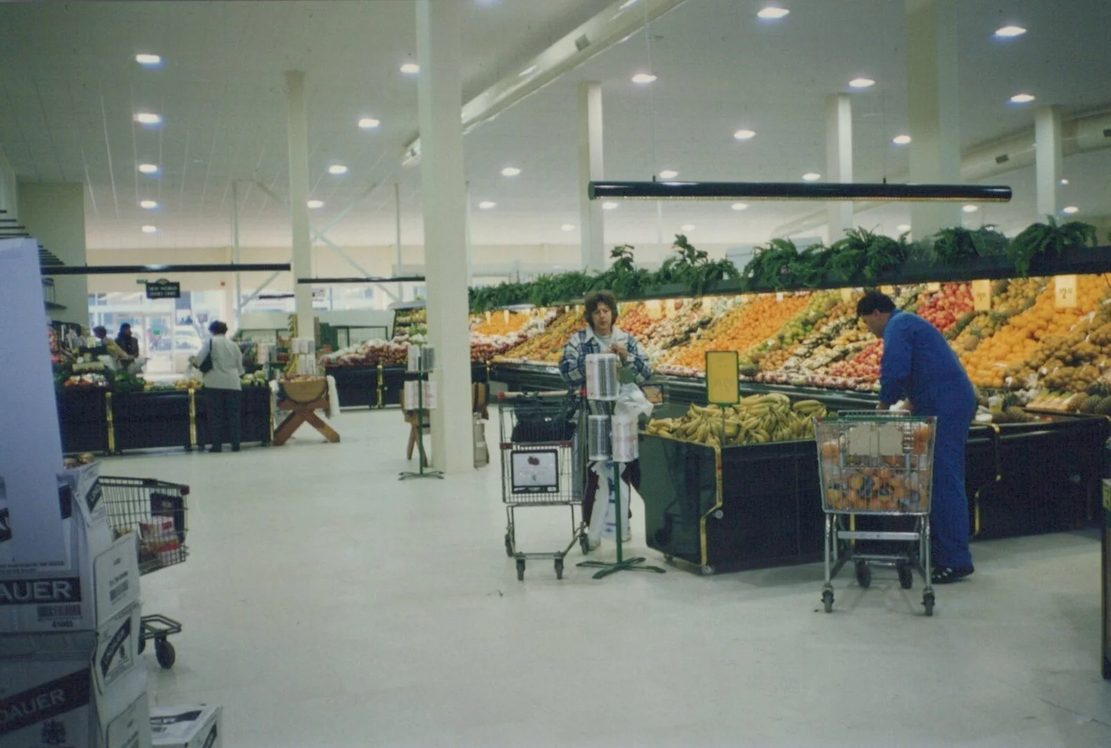 Produce department at New World
