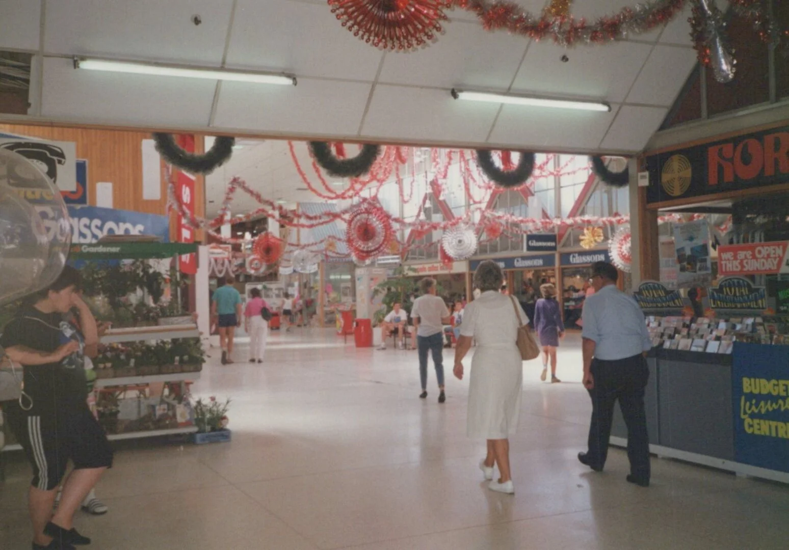 Christmas decorations at Hornby Mall