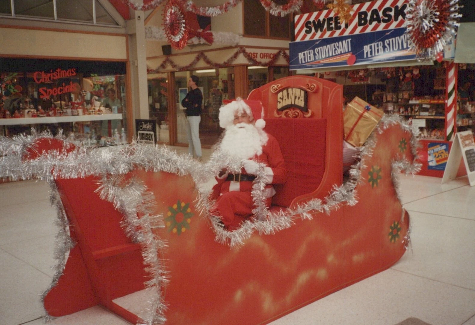 Santa Claus in a sleigh