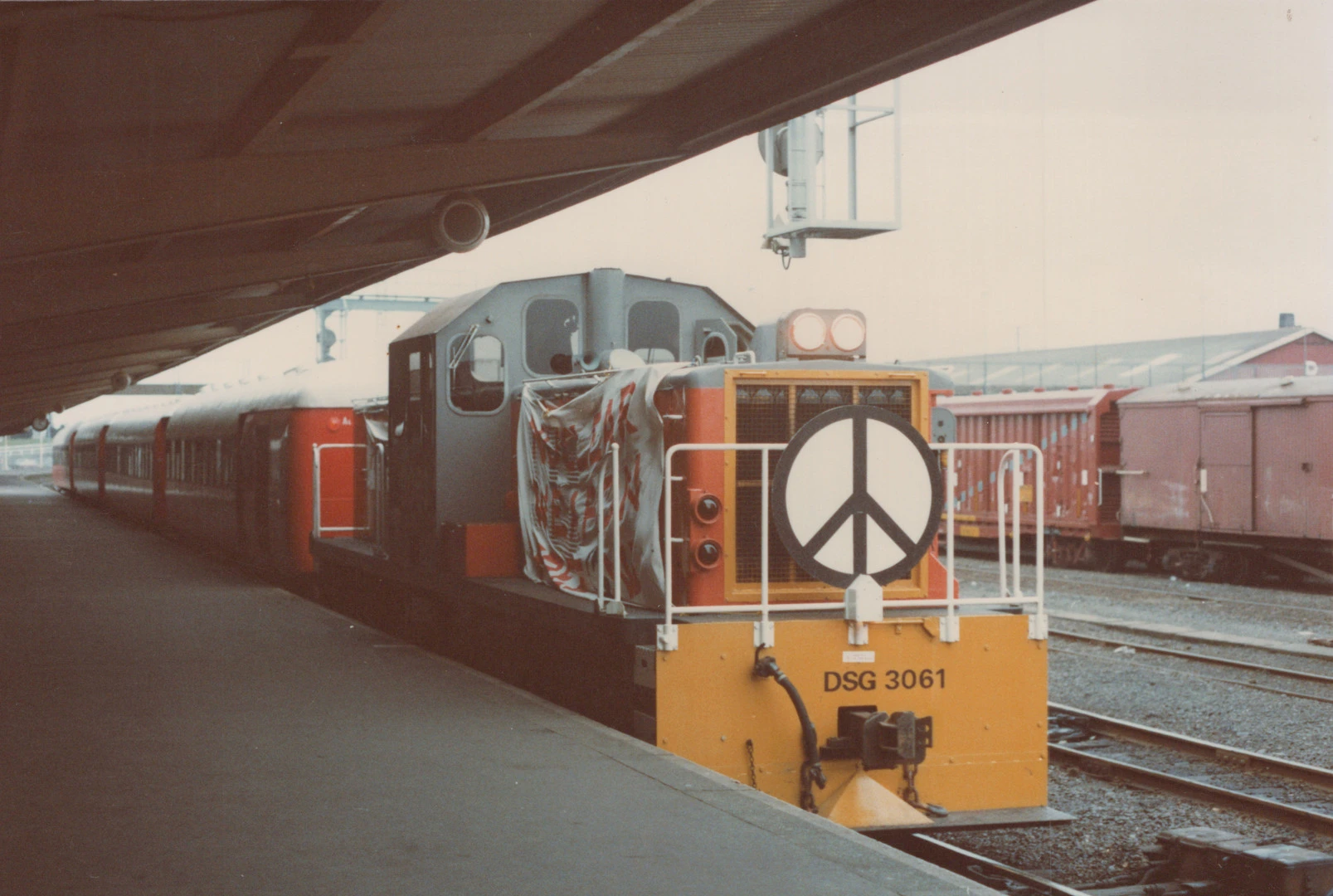 Peace Train at Lyttelton Railway Station
