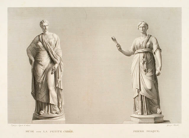 Albert Christoph Reindel - Muse, dite La Petite Cerès - Femme Isiaque