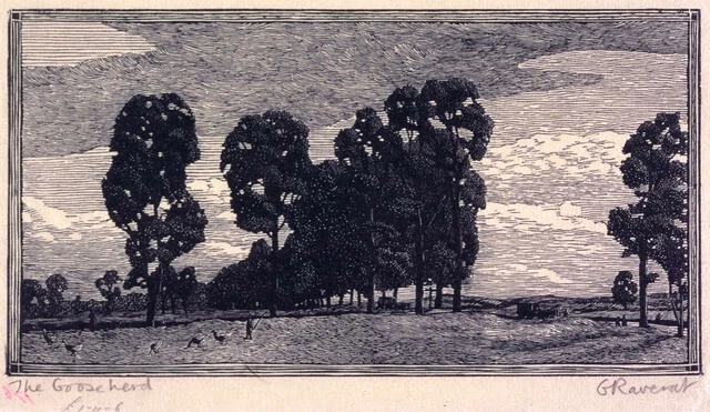 Gwen Raverat - The Gooseherd