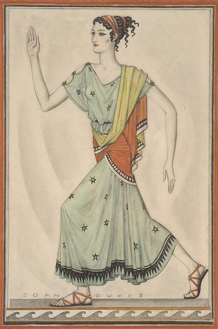 Joan Dukes - Greek Dancer, Stage Costume