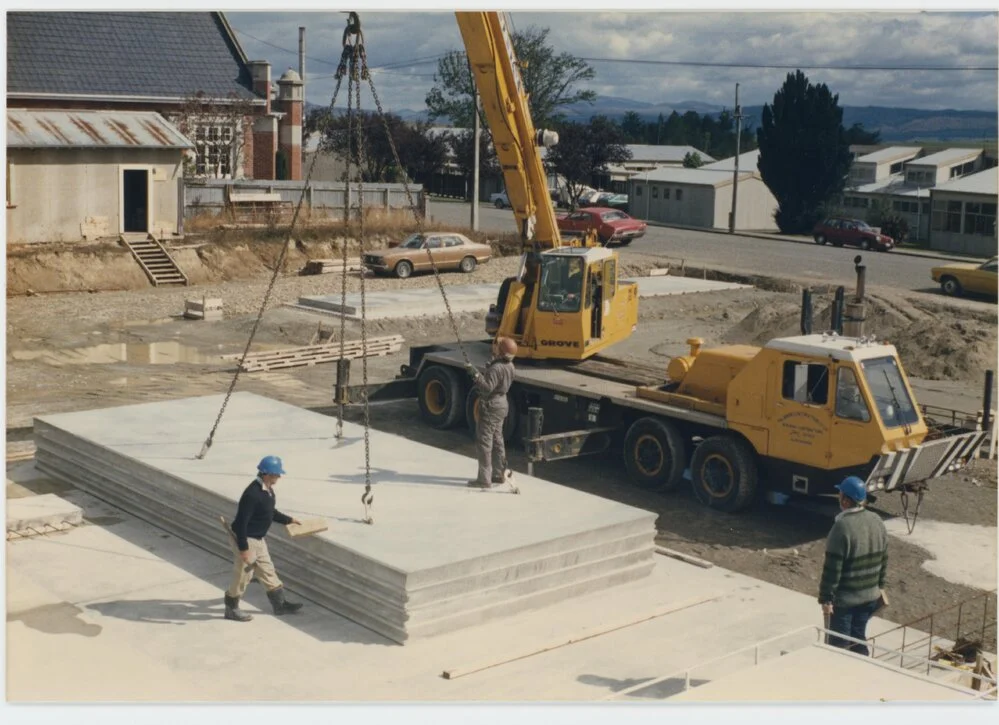 Lifting of the First Wall Slab, Tapanui Community Centre