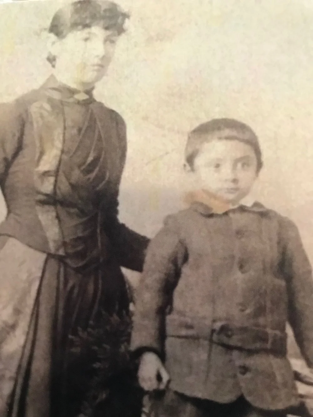 Grace Tie with eldest son Robert Tie