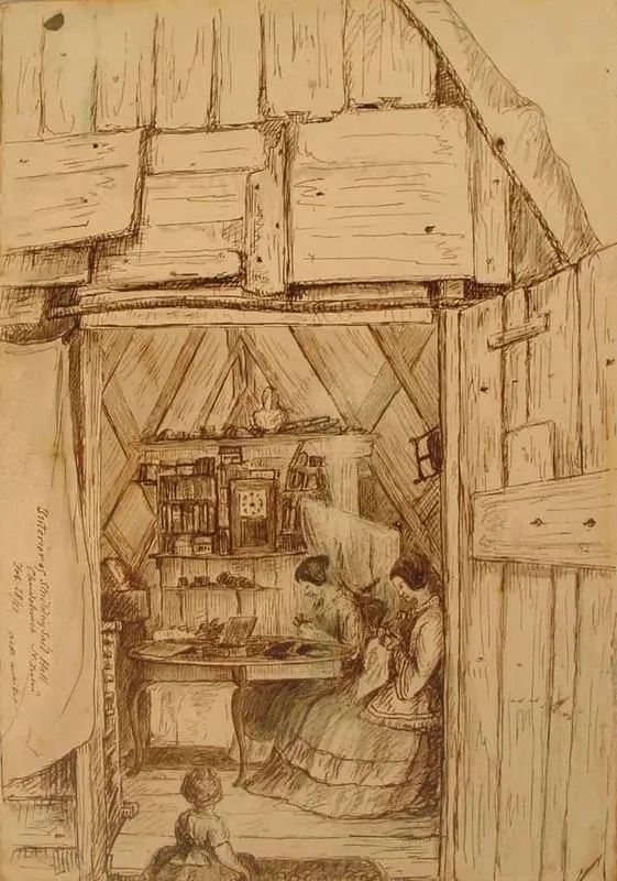 Sketch: Interior of Studding Sail Hall