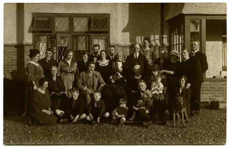 Photograph, Black and White: Lovell-Smith family group, 4 June 1924