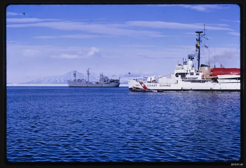 Slide: US Navy Ships, McMurdo Sound, 1968