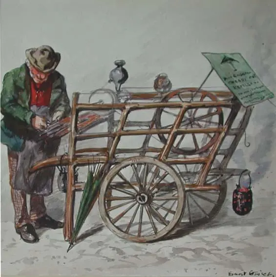 Original Punch drawing: The Knife-Grinder