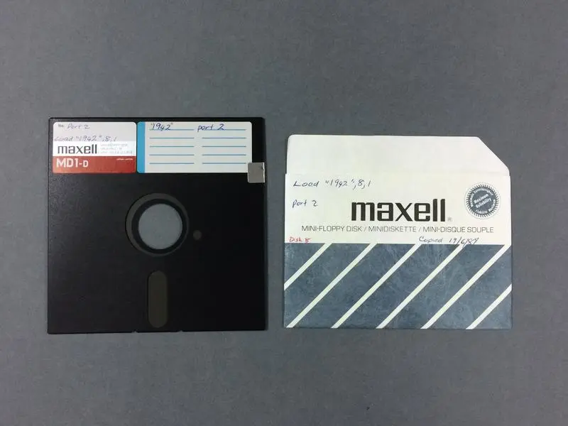 Floppy Disk Game: "1942" for Commodore 64