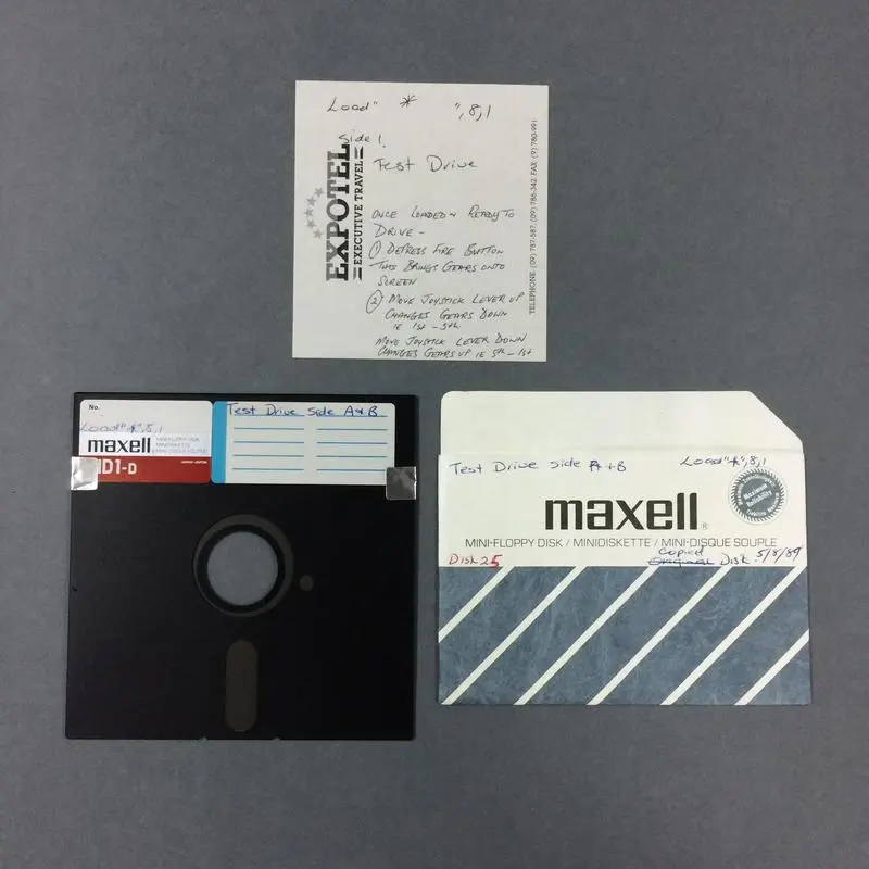 Floppy Disk Game for Commodore 64: Test Drive