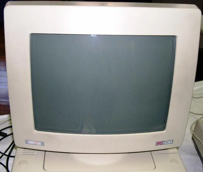 Computer Amstrad (PC-1512)] and printer [Panasonic (KX-P1081)