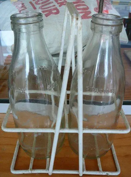 Milk bottle holder