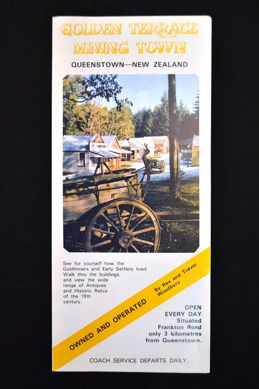 Brochure Golden Terrace Mining Town - Queenstown