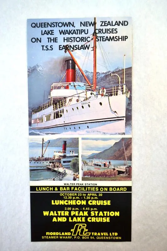 Brochure Steamship T.S.S. Earnslaw