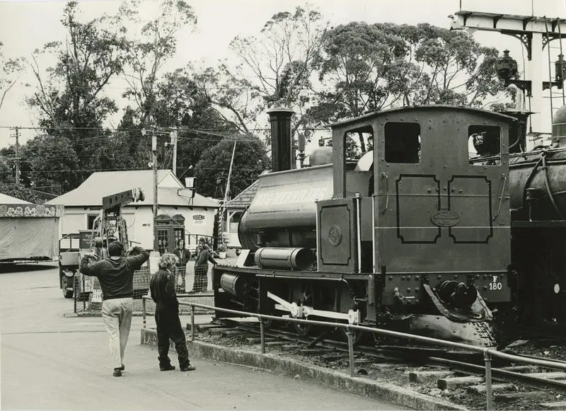 Steam locomotive F 180 (Meg Merrilies) at MOTAT